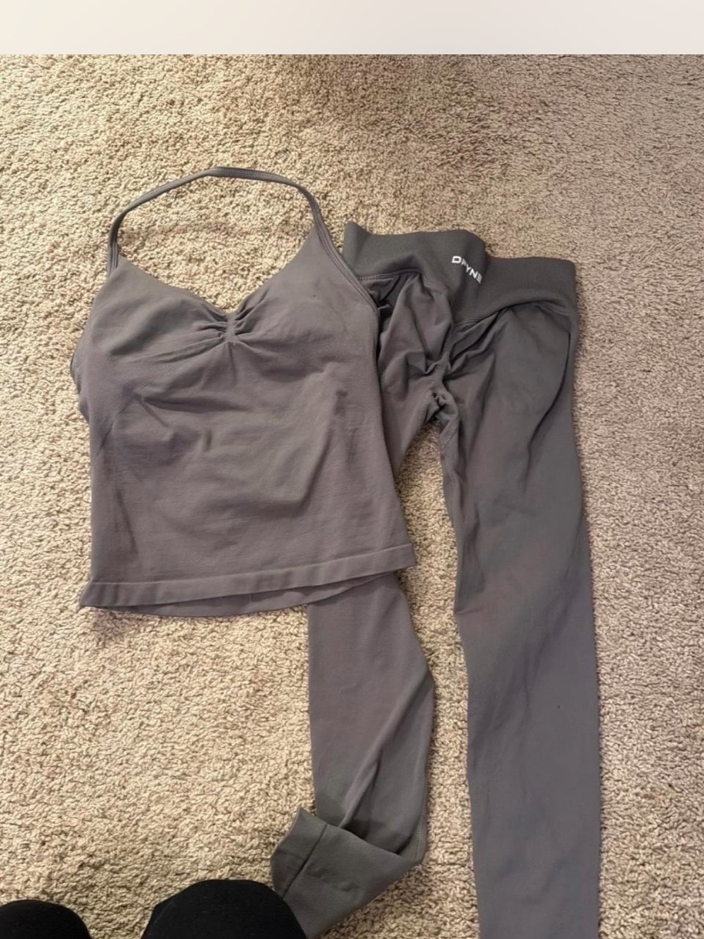 Gray Women's Camisole and Legging Set